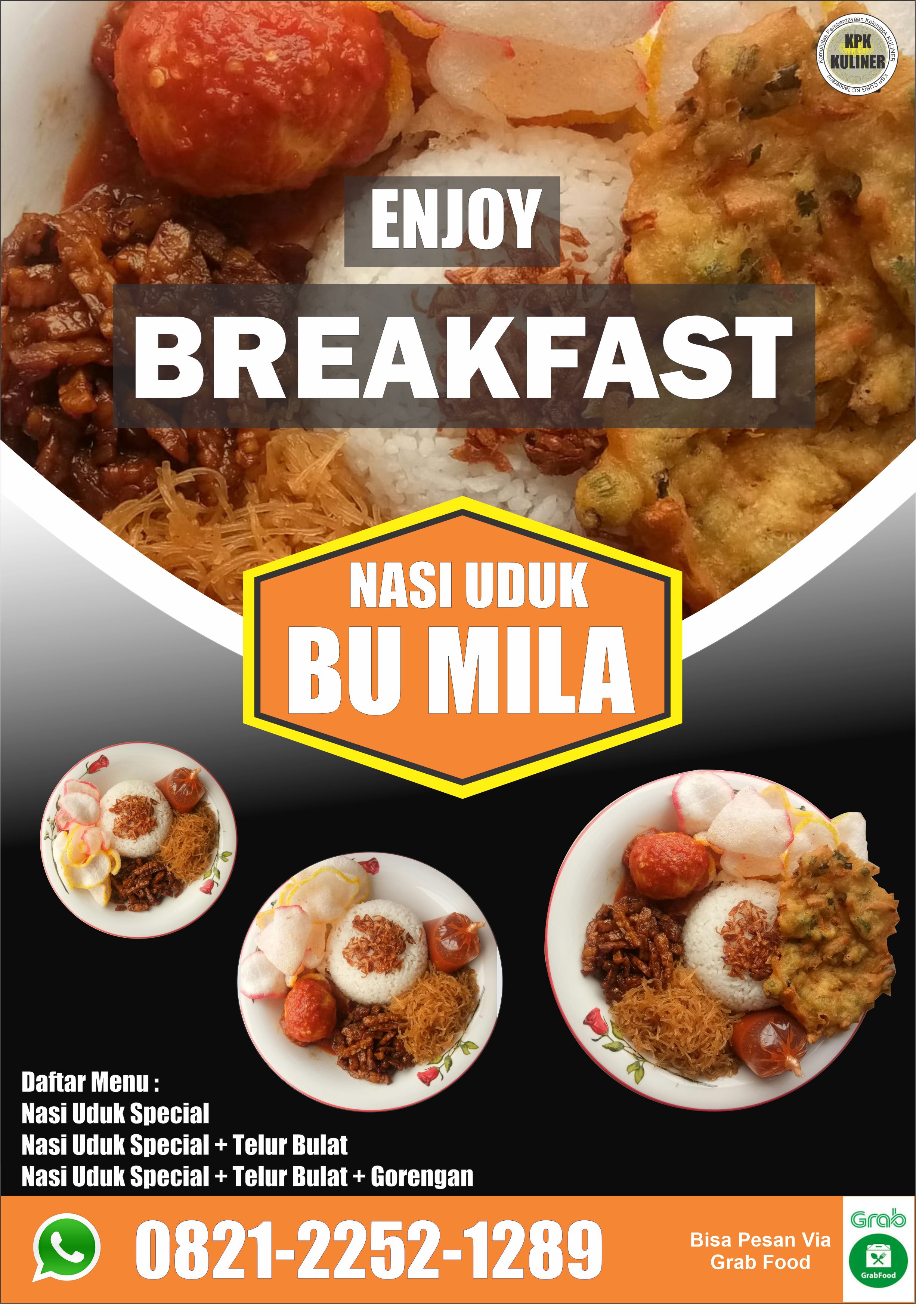 Logo Nasi Uduk & Catering Bu Mila